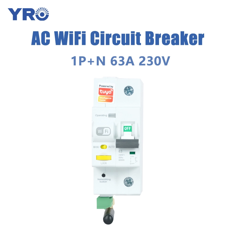 63A 1P N 230V Wi -Fi AC автоматический выключатель